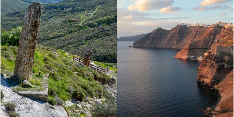 Το απολιθωμένο δάσος της Λέσβου και η καλδέρα της Σαντορίνης στα 100 μνημεία παγκόσμιας Γεωλογικής Κληρονομιάς